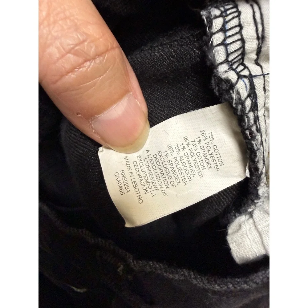 The Childrens Place‎ Girls Super Skinny Stretch Jeans Black Denim Size 8